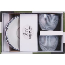 Set 2 Tazas Diana 200 cc con Plato - Porcelana Extra Blanca - Santa Clara (6 Cajas) Set 2 Tazas Diana 200 cc con Plato - Porcelana Extra Blanca - Santa Clara (6 Cajas)