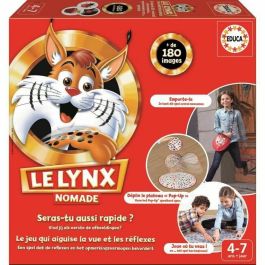 Educa The Lynx Nomad: Juego de Mesa Educativo POP-UP, Montaje 1s, Portátil con Bolsa de Transporte para Niños +4 años