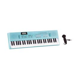 Teclado electrónico 54 teclas con micrófono color azul Precio: 24.50000014. SKU: S2425244
