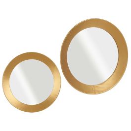 Espejo Redondo Dorado 80 cm - Giftdecor, Cristal y Metal Precio: 41.59000021. SKU: S3609819