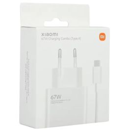 Cargador de Pared Xiaomi 67W HyperCharge Combo (Type-A)/ 1xUSB + Cable USB Tipo-C/ 67W Cargador de Pared Xiaomi 67W HyperCharge Combo (Type-A)/ 1xUSB + Cable USB Tipo-C/ 67W