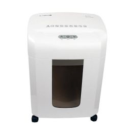 Olympia Aktenvernichter MC 408.2 - Trituradora de Papel de Microcorte, 8 Hojas, 16 L, 65 dB, Blanco