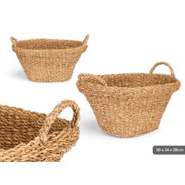 Cesto Asa Ovalado Med Borde Asas Giftdecor 50X28CM (6 Unidades) Precio: 58.79000017. SKU: B153WVFAXV