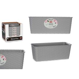 Stefanplast Jardinera Natural con Reserva de Agua 30 cm Gris Plastico 29x13x11 cm (Set de 12) Precio: 35.50000003. SKU: S3610100