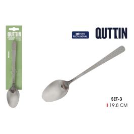 Moma Set de 3 Cucharas de Mesa 2mm - Acero Inoxidable 19.8x3.8 cm (12 Cajas)