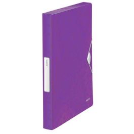 Carpeta De Proyectos Leitz Wow Pp A4 Gomas 3 Cm Violeta Metalizado (Set de 5) Precio: 52.89000024. SKU: B1K2PMR4VD