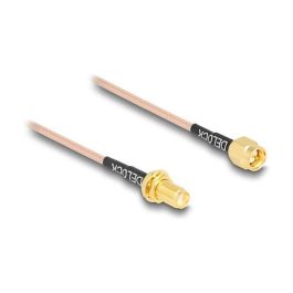 DeLOCK Cable Antena SMA Macho a SMA Macho RG-316 75cm (0.75m) 50Ω, RG-316/U, para Frecuencias hasta 1.8 GHz