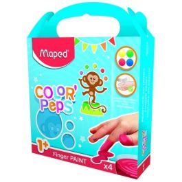 Pintura De Dedos Maped Caja De 4 X 80G (Azul,Amarillo,Rojo,Verde) Precio: 7.49999987. SKU: B1AXZWAJX8