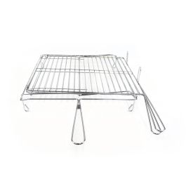 Algon Bbq Parrilla BBQ Giratoria Cromada 40x45 cm (4 Unidades)