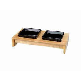 Comedero para Perro Trixie Negro Doble Precio: 26.49999946. SKU: B163F5LZVA
