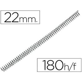 Espiral Metalico Q-Connect 64 5:1 22 mm 1,2 mm Caja De 100 Unidades