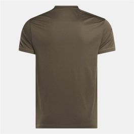 Camiseta de Manga Corta Hombre Reebok Id Train Ss Tech Tee Marrón Marrón claro
