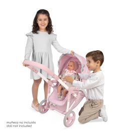 Decuevas Coche de Muñeca 3x1 Plegable Sophie para Muñecas hasta 48 cm - Edad 3+ Años, Material: Metal, Plástico, Poliéster