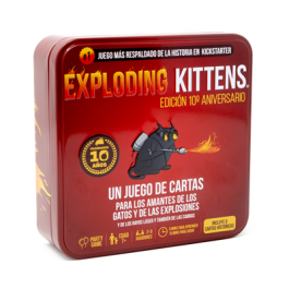 Exploding Kittens EKIEKTIN02ES Juego de Mesa 10º Aniversario Edición Especial - Ruleta Rusa Gatuna para 2-5 Jugadores Precio: 24.1758. SKU: B1CQ48WF6Z