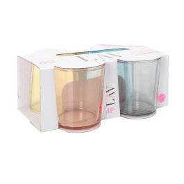 LAV Set 4 Vasos Pinta 340 cc Colores (6 Cajas)