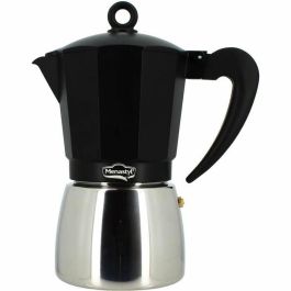 Menastyl 3935071 Cafetera italiana de Aluminio 9 tazas para todo tipo de fuegos, incluida inducción