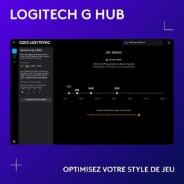 Logitech G Ratón Gaming G203 LIGHTSYNC RGB con Cable Lila