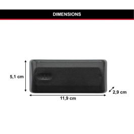 Master Lock Mini Caja de Llaves Magnética para Ocultar Llave de Automóvil Negro