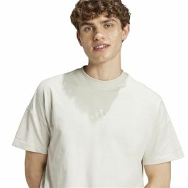 Camiseta de Manga Corta Hombre Adidas All Szn Blanco Beige