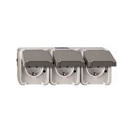 MERTEN MEG2391-8029 Schuko Enchufe Triple 3 Tomas de Corriente, Color Gris Claro, Montaje Horizontal Precio: 84.59000011. SKU: B1E6T2XLCV