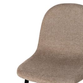 Taburete Taupe Tejido-Metal Salón 45,50 X 45 X 105,50 cm