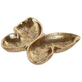 DKD Home Decor 4 Unidades Bandeja Vaciabolsillos Shabby Dorado Resina Mariposa 22 x 4 x 24 cm Precio: 39.69000013. SKU: B169Y2HX49