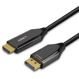 LINDY Adaptador DisplayPort a HDMI 8K60Hz Activo 1m Cable 40930
