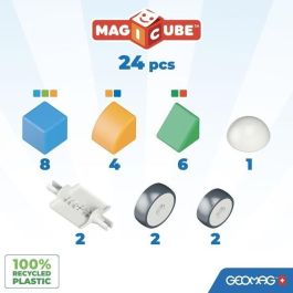 Geomag GEO1686145317319 Bloques Magnéticos Mi Pequeño Mundo de Formas - 25 Piezas - Educativo - Plástico Reciclado - 12+ Meses