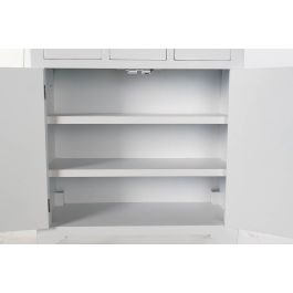 Cajonera Oriental DKD Home Decor Blanco Plateado 27 x 101 x 63 cm Cajonera Oriental DKD Home Decor Blanco Plateado 27 x 101 x 63 cm