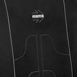 Momo MOMLSC021BG Set Completo Cubre Asientos Coche 11 Piezas Negro-Gris Universales para 99% de Vehículos