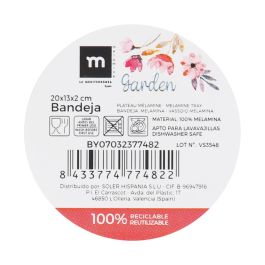 Bandeja Melamina Garden 20x13x2 cm - La Mediterranea (24 Unidades) Bandeja Melamina Garden 20x13x2 cm - La Mediterranea (24 Unidades)