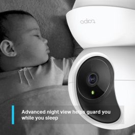 TP-Link Cámara de Seguridad WiFi 3MP con Visión Nocturna, Detección de Movimiento, Audio Bidireccional y Almacenamiento Local