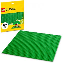 LEGO 11023 Classic Placa Base Verde 32x32 con Montantes para Construir, Ensamblar y Exhibir