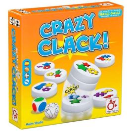 Mercurio Juego Crazy Clack | Juego de Mesa Magnético para Combinar Símbolos y Colores | 36 Discos y 2 Dados | Edad +4 Años Mercurio Juego Crazy Clack | Juego de Mesa Magnético para Combinar Símbolos y Colores | 36 Discos y 2 Dados | Edad +4 Años