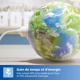 Philips Airfryer L HD9252/70 Serie 3000 Freidora sin aceite 4,1 L 4 personas 7 presintonías Negra