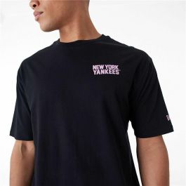 Camiseta de Manga Corta Hombre New Era WORDMARK OS TEE NEYYAN 60435524 Negro (XL)