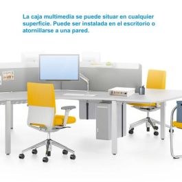 Nanocable 10.35.0003 Caja de Conexiones Multimedia de Pared VGA, HDMI, Jack 3.5, RCA, 2xUSB, 2xRJ45, Blanco