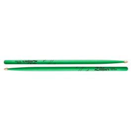 Zildjian Baquetas 5A Hickory Neon Verde - Diámetro .570" Longitud 16.25" Taper Medium