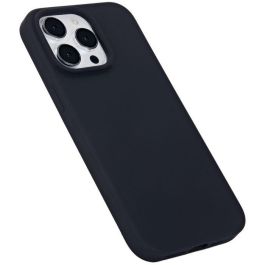 eSTUFF Funda magnética de silicona INFINITE ROME para iPhone 12/12 Pro - Negra - 81% material reciclado