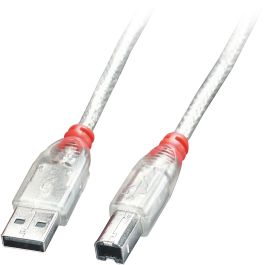 LINDY 41755 Cable USB 2.0 Tipo A a B Macho-Macho Transparente 5m Precio: 22.49999961. SKU: B13ZAAWVRF