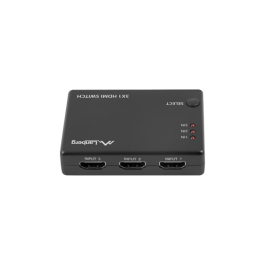 Lanberg SWV-HDMI-0003 Conmutador de vídeo HDMI 2.0b para múltiples fuentes, Negro, soporta 60Hz, incluye cable USB Precio: 10.95000027. SKU: S5612420