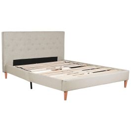 DKD Home Decor Cama Urban de Poliéster y Madera Beige 219x104x170 cm para Colchón 150x200 - Desmontable Precio: 232.88999954. SKU: B17ZHZQJC3