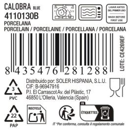 La Mediterranea Taza "Calobra" Azul 350 cc (36 Unidades)