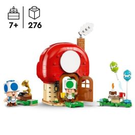 LEGO 72041 Fiesta En La Casa De Toad Super Mario con Figuras Toad Azul y Verde y Muebles Desmontables