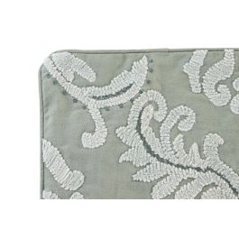 DKD Home Decor Funda Cojín Decorativa Verde Menta de Poliéster 50 x 50 cm con Cierre de Cremallera