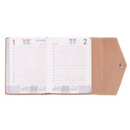 Agenda Encuadernada Liderpapel Psara A5 2025 Dia Pagina Color Rosa Nude Papel 70 gr