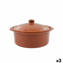 Cazuela Azofra Con Tapa Barro cocido 24,5 x 23 x 16,7 cm (3 Unidades) Precio: 35.50000003. SKU: B1DW6FBNZ4