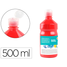 Liderpapel Tempera Liquida Escolar 500 ml Rojo Superlavable