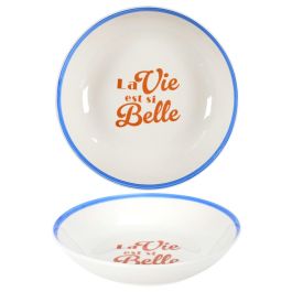 Home Deco Factory Juego de 4 Platos Hondos Dolce Vita Cerámica Diámetro 20 cm