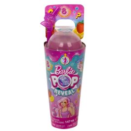Barbie Pop! Reveal Serie Frutas Fresa Muñeca con Sorpresas y Cambio de Color Hnw41 Mattel